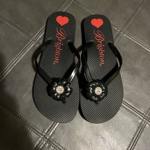 Brighton Flower Sparkle Flip Flops
